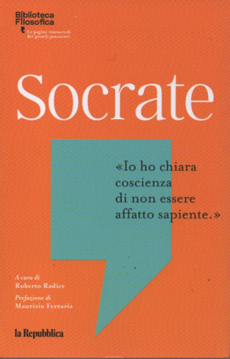 Biblioteca filosofica - Socrate - 186 pagine - La Repubblica