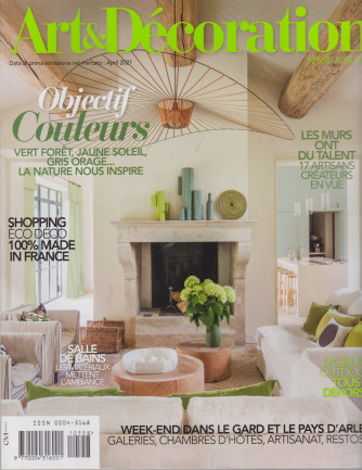 Art &  Decoration - n. 558 -avril  2021 - mensile - in lingua francese