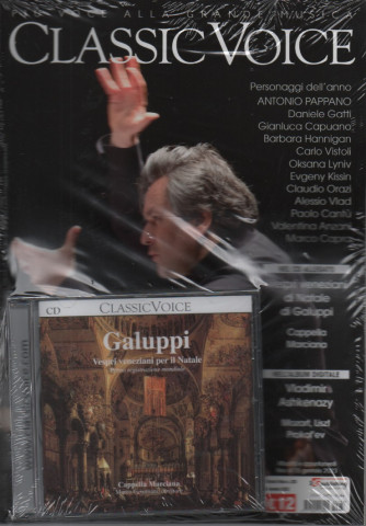 Classic Voice - n. 283 - mensile - dicembre   2022 + Cd Galuppi  - Vespri veneziani per il Natale- rivista + cd