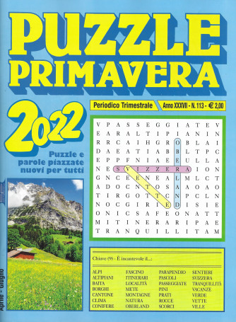 Puzzle primavera 2022 - n. 113 - trimestrale -aprile - giugno  2022