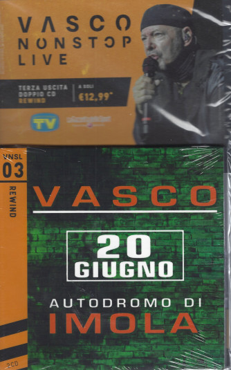 Vasco nonstoplive -20 giugno autodromo di Imola - terza uscita - doppio  cd - 7/6/2022 - settimanale