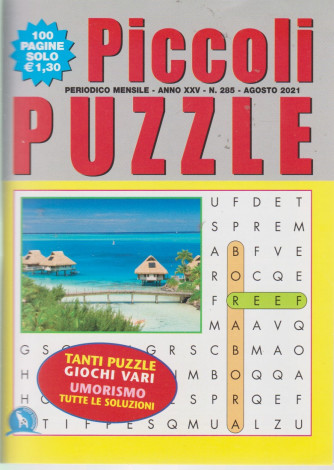 Piccoli Puzzle -  mensile -  n.285 -agosto    2021