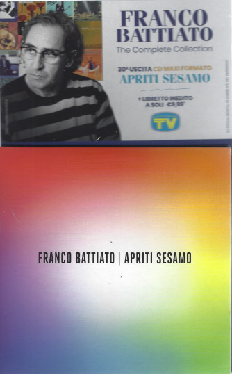 Cd Sorrisi Collezione- Franco Battiato -30°uscita -Apriti sesamo-  cd maxi formato + libretto inedito  - 29/4/2022 - settimanale