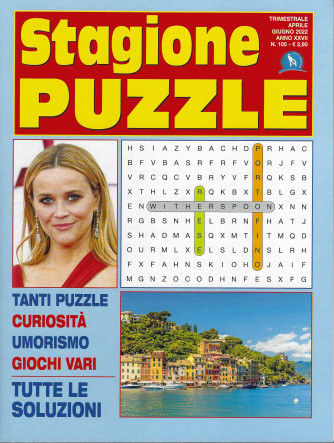 Stagione Puzzle - n. 105 - trimestrale -aprile - giugno 2022