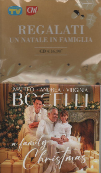 Cd Sorrisi e Canzoni - n. 4 -   - Matteo - Andrea - Virginia - Bocelli - A family Christmas - 13 dicembre 2022 - settimanale