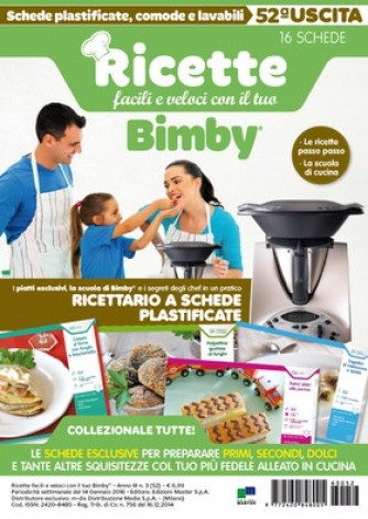 Ricette facili e veloci con il tuo Bimby N° 52 16 SCHEDE PLASTIFICATE
