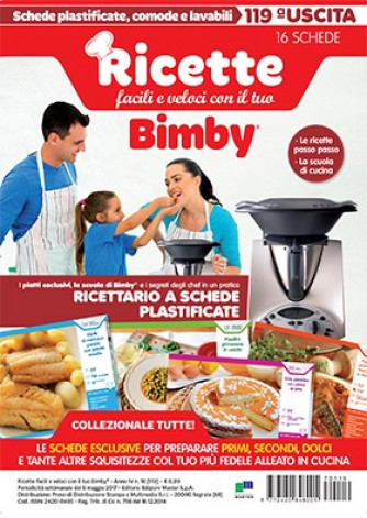 Ricette facili e veloci con il tuo Bimby N° 119 16 SCHEDE PLASTIFICATE