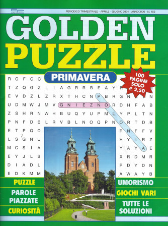 Golden puzzle inverno- n. 150 - trimestrale - aprile - giugno  2024 - 100 pagine