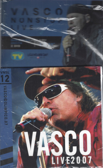 Vasco nonstoplive -dodicesima  uscita -Vasco live 2007 -    2 dvd -     9/8/2022 - settimanale