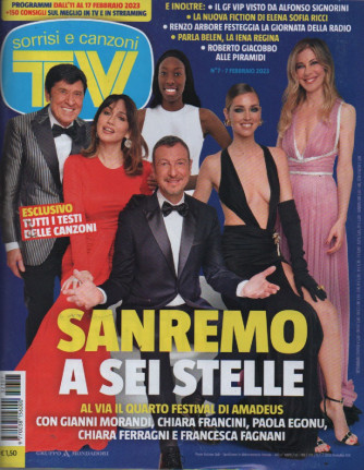 Sorrisi e Canzoni TV - n.7- settimanale -7 febbraio  2023