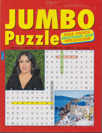 Jumbo Puzzle - n.62 - trimestrale -agosto - ottobre 2021