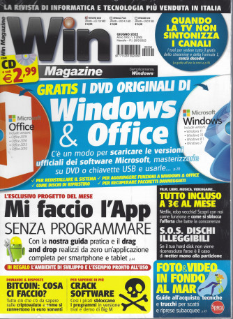 Win Magazine - + cd 700 mb - n. 290 - mensile - giugno 2022