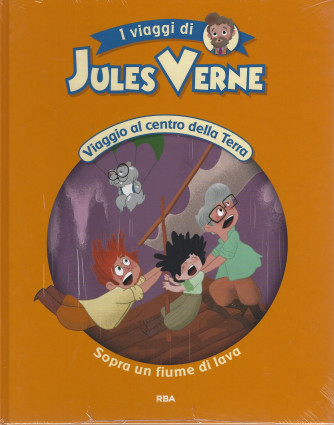 I viaggi di Jules Verne -Viaggio al centro della Terra -Sopra un fiume di lava-  n. 20 - settimanale -9/4/2022 - copertina rigida