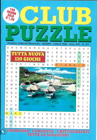 Club Puzzle - n. 276 - bimestrale - giugno - luglio 2020 - 100 pagine - 120 giochi