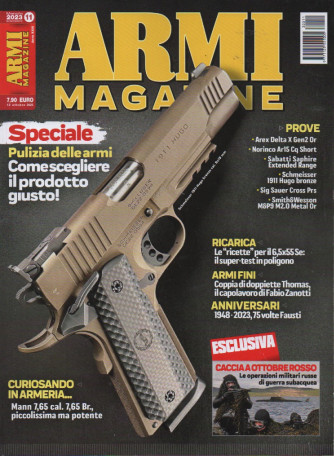 Armi magazine - n. 11  -novembre  2023 - mensile