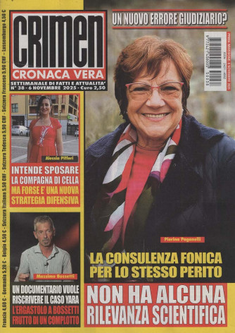 Crimen Cronaca Vera - Uscita n.38 - 6 Novembre 2025 - Settimanale
