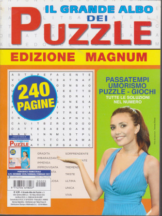 Il Grande Albo dei puzzle - Edizione magnum - n. 5 - trimestrale  - dicembre 2020 / gennaio / febbraio 2021 - 240 pagine