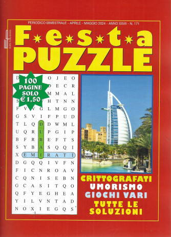 Festa puzzle - n. 171 - bimestrale -aprile - maggio 2024 - 100 pagine