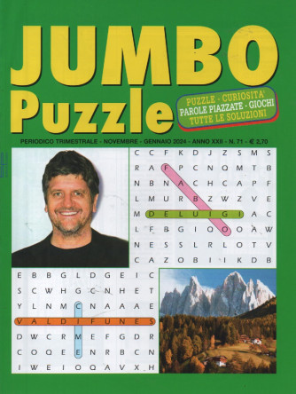 Jumbo Puzzle - n. 71 - trimestrale - novembre - gennaio 2024