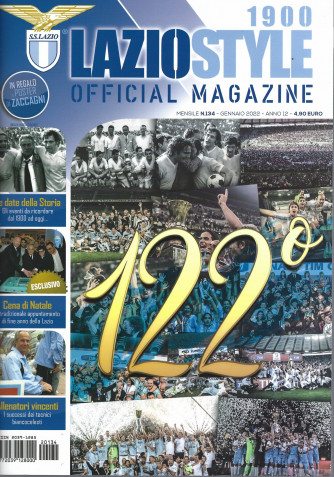 Lazio Style 1900 - Official magazine - n. 134 - mensile -gennaio 2022
