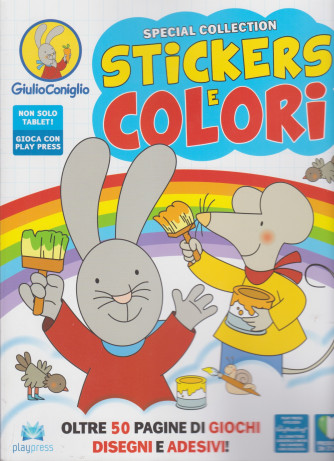 Giulio Coniglio stickers e colori - n. 11 -febbraio - marzo 2021 -   - bimestrale