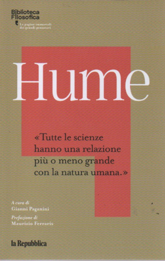Biblioteca filosofica - Hume  - n.28- La Repubblica