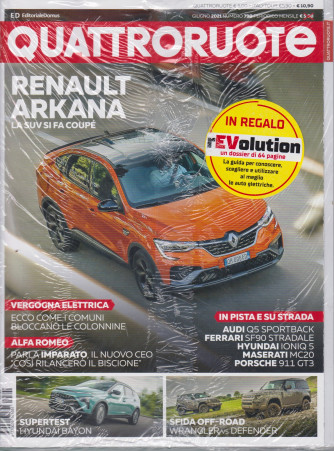 Quattroruote +Italytour + in regalo Revolution  - n. 790  giugno  2021 - mensile - 3 riviste