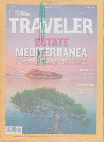 National Geographic  - Traveler -  Estate mediterranea 2021 - n. 11  - trimestrale   - giugno 2021 + Traveler speciale Trentino - 2 riviste