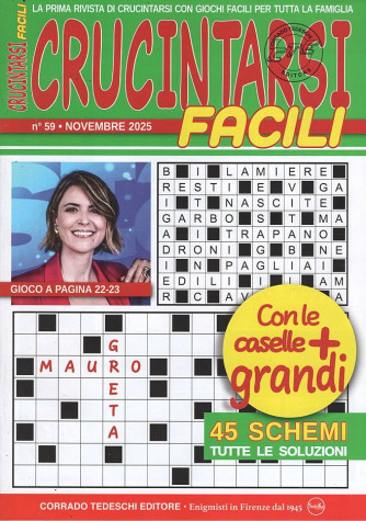 Crucintarsi Facili - Uscita n.59 - 1 Novembre 2025 - Mensile