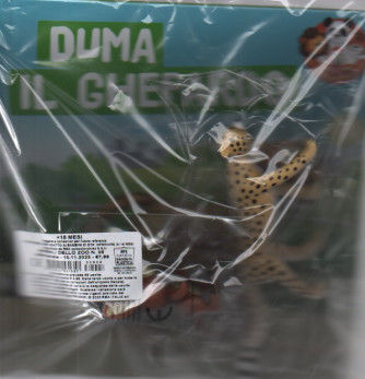Animali dello zoo - n.8 - Duma il ghepardo- settimanale - 10/11/2023 - copertina rigida