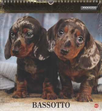 Calendario Bassotto 2026 (28x30 cm con spirale)