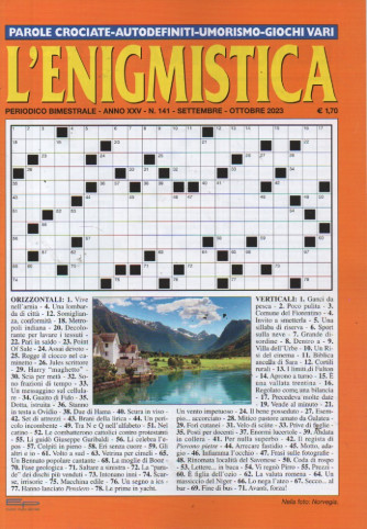 L'enigmistica - n. 141 - bimestrale - settembre - ottobre  2023