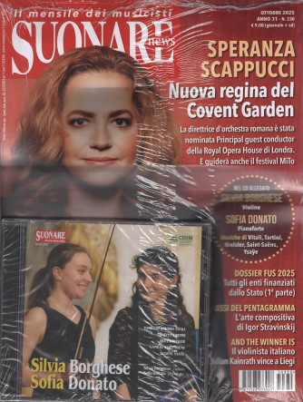 Suonare News + CD - Uscita n.330 - 28 Ottobre 2025 - Mensile
