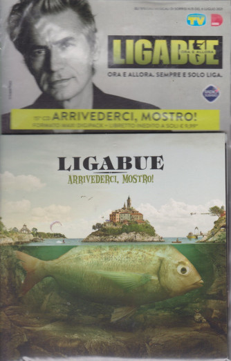 Cd Sorrisi Collezione 2 - n. 28- Ligabue  -15° cd - Arrivederci, mostro!   - luglio 2021  - settimanale - formato maxi digipack + libretto inedto  + cd + dvdo+cd + dvd     cd + dvd