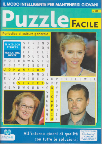 Puzzle Facile - n. 158 - bimestrale - 21/1/2021