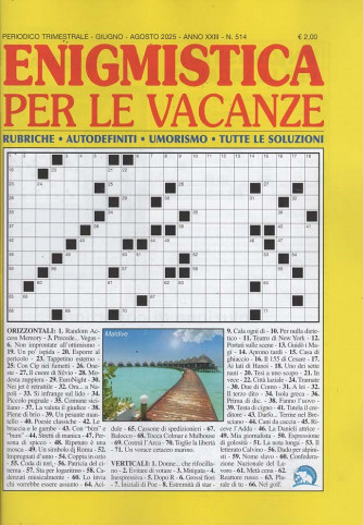 Enigmistica per le Vacanze - Uscita n.514 - 29 Maggio 2025 - Trimestrale