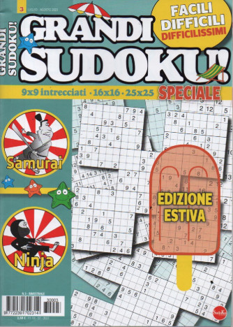 Grandi sudoku speciale - n. 3 - bimestrale - 4/7/2021
