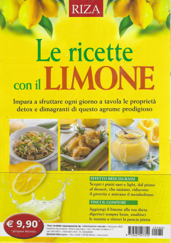 Alimentazione naturale - n. 80 -    Le ricette con il limone  - giugno  2022