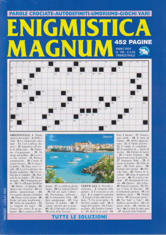 Enigmistica Magnum - n. 105 - trimestrale - maggio - luglio  2024 - 452 pagine