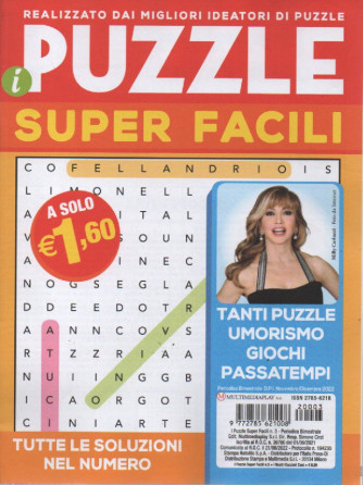 I puzzle super facili - n.3 - bimestrale - novembre - dicembre  2022