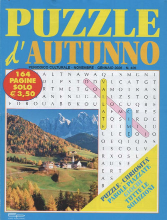 Puzzle d'Autunno - Uscita n.426 - 4 Novembre 2025