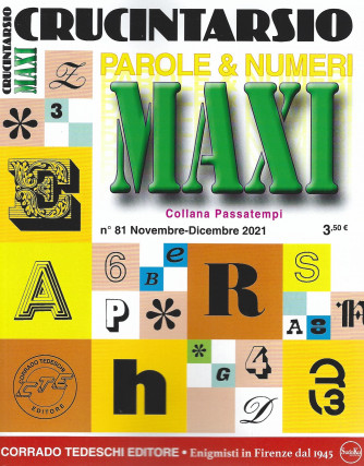 Crucintarsio maxi  - n. 81 -novembre - dicembre 2021 - trimestrale