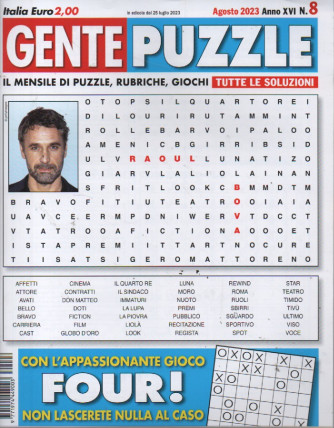 Gente puzzle - n. 8- agosto     2023 - mensile - 100 pagine