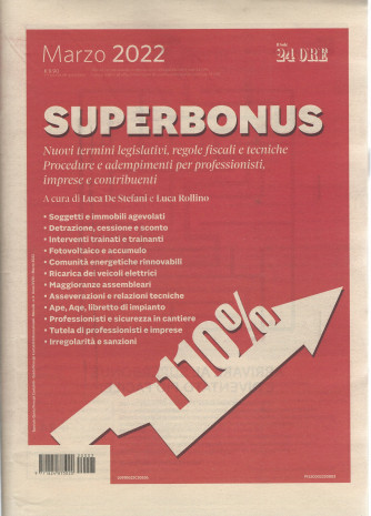 Superbonus  110% - n. 3 - marzo 2022 - mensile