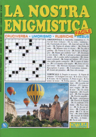 La Nostra Enigmistica facile - n. 97 - trimestrale - maggio - luglio  2023