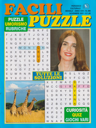 Facili puzzle - n. 296 - mensile - novembre 2021