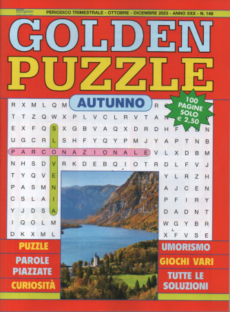 Golden puzzle autunno- n. 148 - trimestrale - ottobre - dicembre 2023 - 100 pagine
