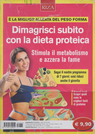 Dimagrire Riza - Dimagrisci subito con la dieta proteica - Uscita n.282 - 11 Ottobre 2025 - Bimestrale