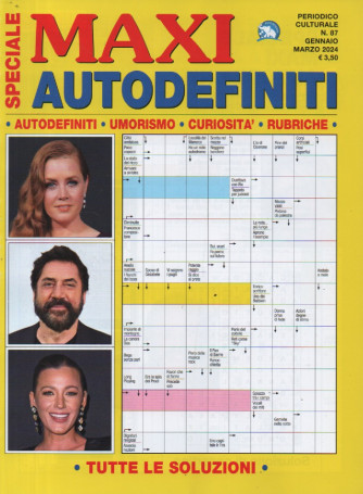 Speciale Maxi autodefiniti - n. 87 - gennaio - marzo 2024
