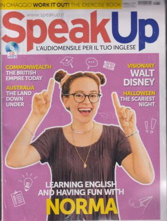 Speak Up - n. 439 -ottobre  2021 - mensile - rivista + cd audio